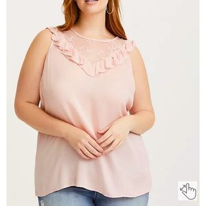 Torrid plus size 2 2X Victorian top